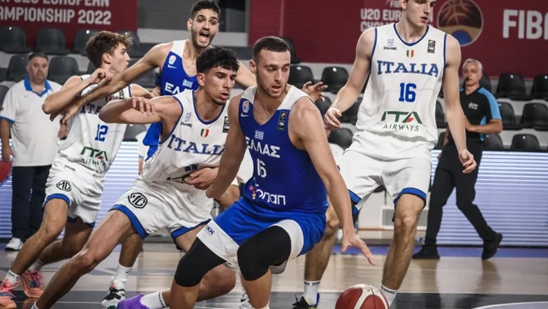 Ιταλία -78: Δεύτερη ήττα για την Εθνική Νέων στο EuroBasket U20