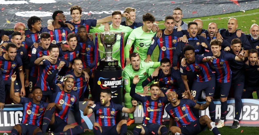 Μπαρτσελόνα: Η απονομή στους πρωταθλητές