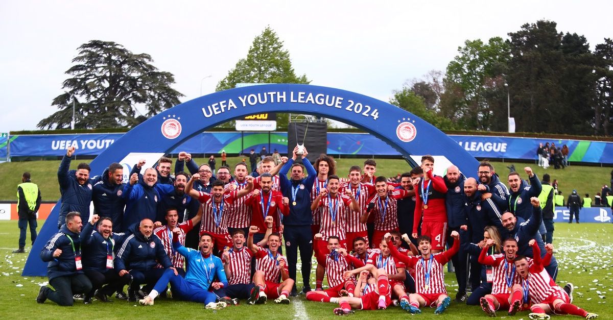 Ολυμπιακός: Τα συγχαρητήρια της ερυθρόλευκης ΚΑΕ για την ιστορική κατάκτηση του Youth League, “Μόνο περηφάνια για τη θρυλική ομάδα”