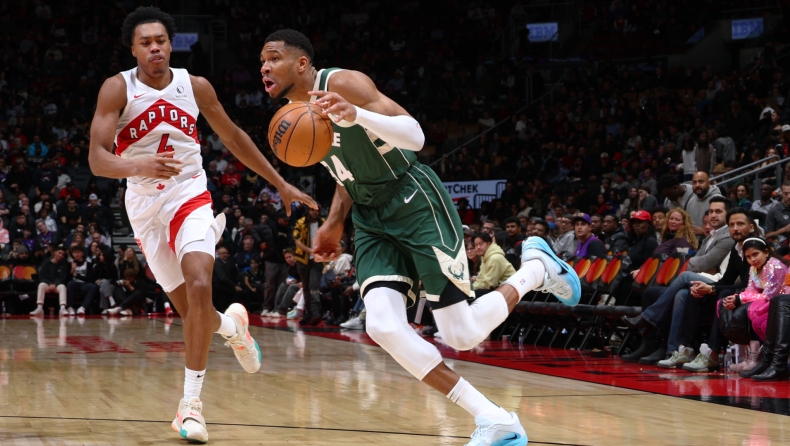 Ράπτορς -128: Βόλτα στον Καναδά με triple double του Γιάννη Αντετοκούνμπο