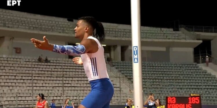 Βαλκανικό στίβου: «Κλείδωσε» το χρυσό με τη δεύτερη προσπάθεια στα 5.92μ. ο Καραλής