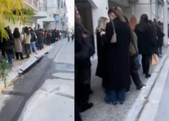 Ατέλειωτη ουρά στο Περιστέρι για κούπες με… ατέλειες: Τι έκανε το κοινό να περιμένει ώρες έξω από το μαγαζί (vid)