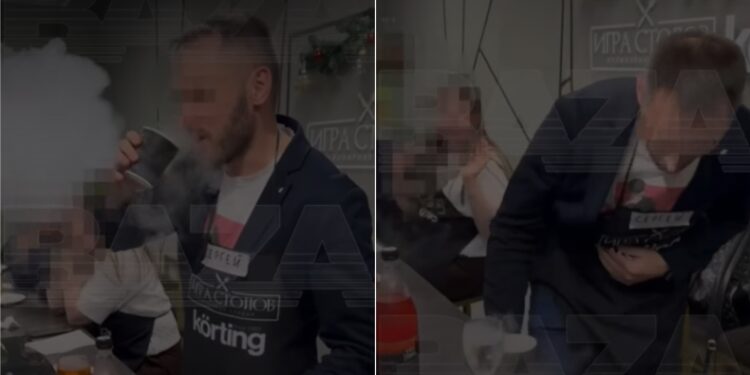 Ρωσία: 38χρονος υπέστη ρήξη στομάχου αφού ήπιε κοκτέιλ με υγρό άζωτο (vid)