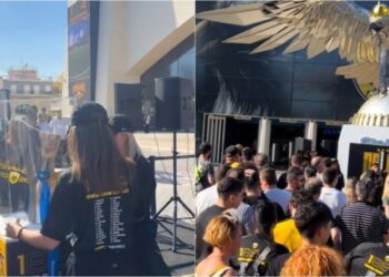 ΑΕΚ: Το τρόπαιο ξεκίνησε το ταξίδι του με ουρές στην Πλατεία Αετού